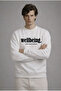Men's Text Printed Casual Ecru Sweatshirt - 3