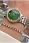Brand Original Yellow Silver Color 2 Years Warranty Steel Case Women's Wristwatch - with Bracelet Gift - 6