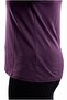 Women's Plus Size Off-The-Shoulder V-Neck Viscose Purple T-Shirt – Front and Back V-Neck - 5