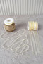 Cream Organza Tulle Ribbon 1 cm 22 Mt - Package, Wedding, Engagement, Dowry, Gift, Decoration, Party - 5