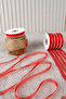 Red Organza Tulle Ribbon 1 cm 22 Meters - Bundle, Wedding, Engagement, Dowry, Gift, Decoration, Party - 2