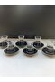 Butterfly Collection New Steel Gold Detailed Tea Set - 3