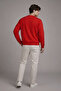 Men's Text Printed Casual Red Sweatshirt - 6
