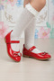 Orthopedic Stone Bow Detailed Ballerina Children's Shoes
