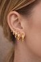 6-Piece Ring Set Anti-Tarnish Steel Earrings for Women - 2