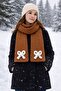 Puffy Yarn Handmade Thick and Soft Winter Scarf – Special Design with Bow Detail - 2