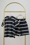 Striped Short Sleeve Top and Shorts 2-Piece Set (1St) Class Fabric)