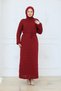 Women's Mesh Mercerized Knitwear Dress with Underwear - 4