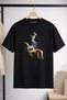 Play Wear Unisex Round Neck Wrestling Printed White T-Shirt - Tshirt