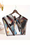 Watercolor Effect Design Luxury Shoulder Shawl |   "Abstract Symphony" Modern Art Patterned Collar Scarf - 3