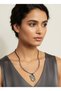 Vintage Antique Clock Necklace |   Stylish Accessory with Metal Figure - 3