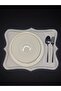 6 Pieces of Linen Silver Color Toxic Ivy Model Placemat/Supla - 2
