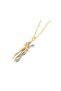 Steel Hugging Couple Necklace 316L Lover's Necklace with Box Stainless Tarnish Resistant Valentine's Day Gift - 2