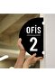 لافتة توجيهية مزدوجة الجوانب من OFİS مقاس 18x30 سم - بليكسي أسود