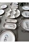 Segah Model Embossed 8-Person 19-Piece Modern Breakfast-Brunch Set - 4