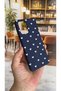 Vivo Y21 Compatible Mini White Heart Patterned Silicone Shock Absorbing Classic Protected Rubber Case - 3