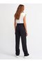 Younger Black Chestnut Women's Loose Fabric 90's Super High Loose Leg Palazzo Trousers - 3