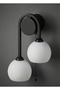 2-Headed Wall Sconce with Chain Switch Modern Retro Decorative Lighting