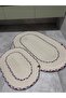 Nâzen 2-Piece Rope Bathroom Set Wicker Mat with Knitted Edges 60X100 + 40X60 Handmade - 7