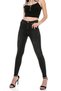 Maria Gold Women's Non-Fading Black Skinny High Waist Jeans Trousers - 4