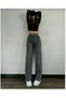 Hot Women Camelia Ikon Black Lycra Super High Waist Loose Jean Trousers Super High - 4