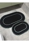 Nâzen 2-Piece Rope Bathroom Set Wicker Mat with Knitted Edges 60X100 + 40X60 Handmade - 4