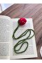 Knitted Bookmark Book Accessory Strawberry Model Gift - 2