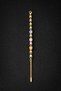 Colorful Zircon Stone Gold Color Women's Bracelet – Stylish Design with Heart Detail - 4