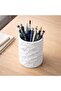 Textured 3D Printer Production Decorative Tabletop Pen Holder and Organizer - 3