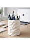 Textured 3D Printer Production Decorative Tabletop Pen Holder and Organizer