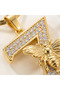 316L Anti-Tarnish Steel Colorful Zircon Stone Letter Z Necklace Gold Color Women's Anti-Allergic Necklace - 6