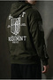 Attack on Titan - Zippered Hoodie Oversize Embossed Sweatshirt Cardigan