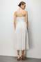 Strapless Dress with Ribbon Detail - 5