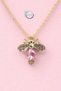 Stainless Steel Bee Figured Women's Necklace 45 cm |   Gold Color Chain, Minimal Elegant Design - 2