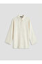 Textured Linen Blend Women's Shirt Tunic - 5