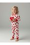 Baby Girl Cotton Heart Patterned Pajama Set - 3
