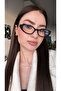 Gg Black Color Cateye Women's Blue Light Protection |   56 Ekartman - 2