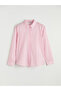 Xside Pink Striped Poplin Women's Shirt