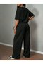 Unisex Gangsta Printed Oversized T-Shirt and Baggy Sweatpants - Two-Piece Summer Tracksuit Set - 2