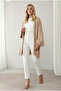 Belted Fabric White Trousers