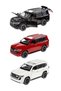 1:32 Metal Pull-Back Off-Road Vehicle Toyota Land Cruiser Model Toy Car - Red with Sound and Light - 5