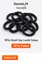 Dennis'M 10-Pack Black Hair Elastic Bands |   Flexible, Durable, High-Quality - 3