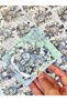 Vintage Blue Bottle Flower Spring Design Sticker |   Journal & Scrapbook Decorative Stickers