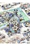 Vintage Blue Bottle Flower Spring Design Sticker |   Journal & Scrapbook Decorative Stickers - 4