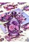 Vintage Purple Bottle Flower Design Sticker |   Journal & Scrapbook Decorative Stickers - 3