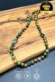 Adjustable Macrame Natural Stone Knot Necklace – Green Jasper, Tibetan Agate, Tiger's Eye, Labradorite - 7