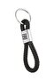 Fiat Compatible Laser Engraved Gift Metal Keychain with Braided Leather Design - Luxury Car Accessory - 3