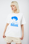 Unisex Oversize Blink 182 Anime Logo Printed Premium T-Shirt