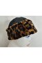 Genuine Leather Brown Snotop Fur Outdoor Leather Bork Hat Unisex - 3