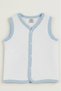 100% Cotton Quilted Snap Fastener Baby Boy Vest - Soft Textured 4-Season Vest - 5